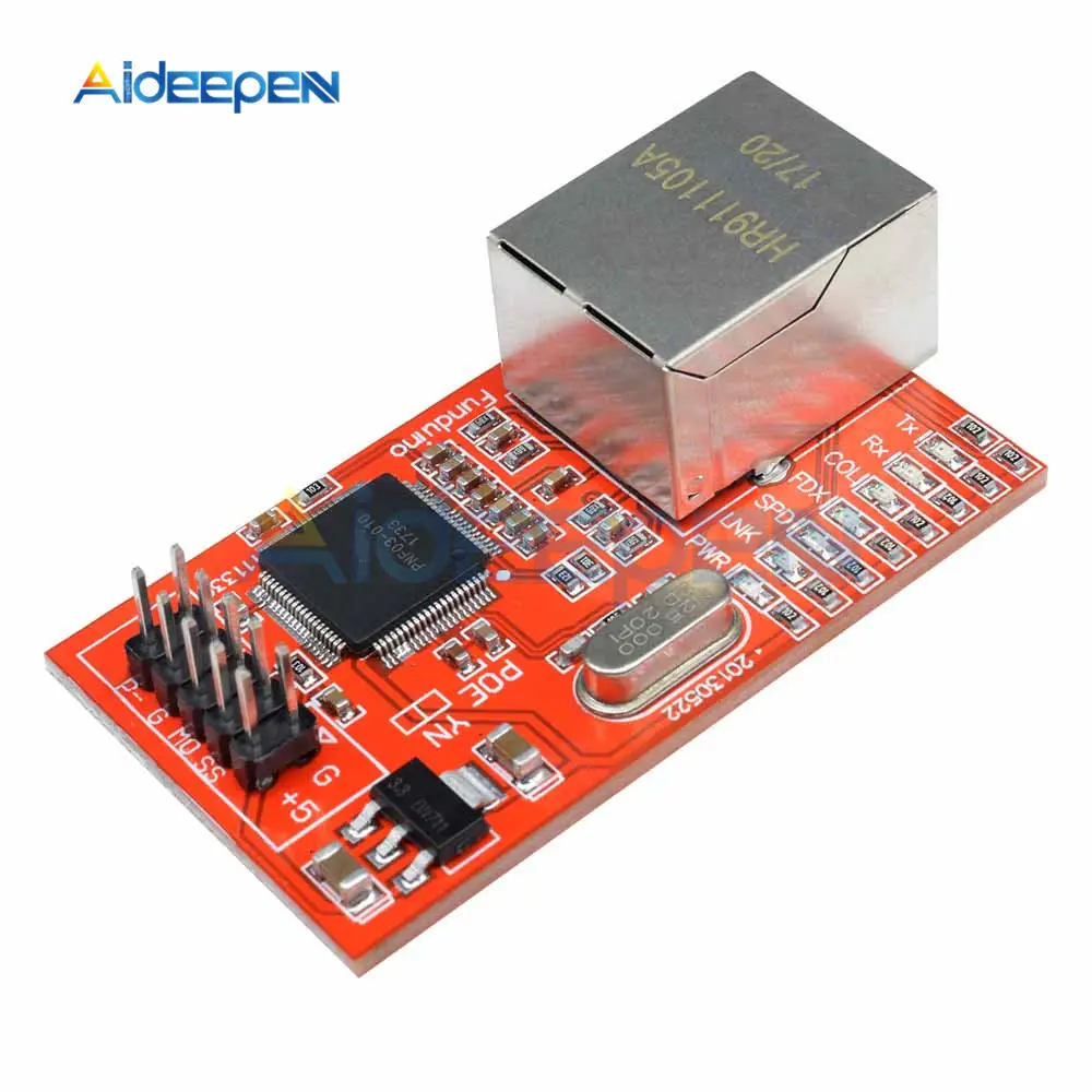 Мини W5100 LAN Ethernet щит сетевой платы модуля для Arduino R3 3.3V совместим с UNO Mega 2560.