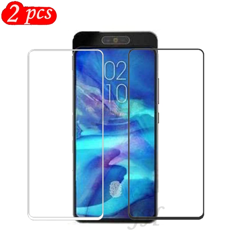 2 шт. закаленное стекло для Samsung Galaxy A90 полное покрытие 9H Взрывозащищенная