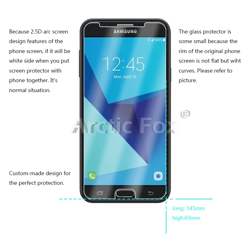 2.5D 0 26 мм 9H Премиум Закаленное стекло для Samsung Galaxy J3 J5 J7 2017 года Версия защитная