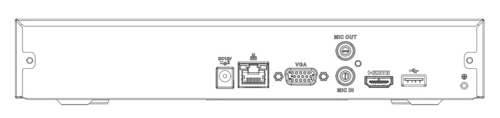 Компактный сетевой видеорегистратор Dahua NVR4104HS-4KS2 NVR4108HS-4KS2 4/8/16 Channel Compact 1U 4K &amp H.265 Lite