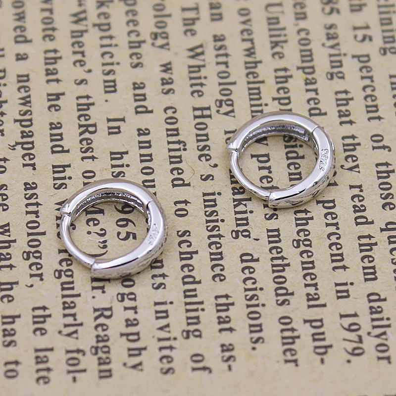 Женские серьги кольца круглые из стерлингового серебра 925 пробы 2020|Серьги-кольца|