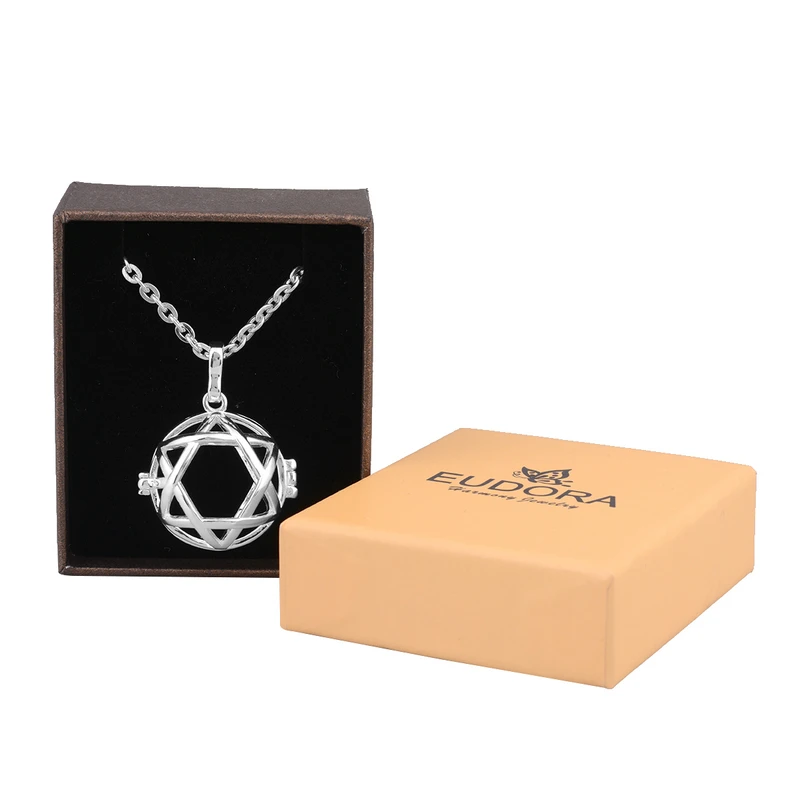

Harmony Christmas Gift Cage 20mm Baby Bola Cage Pendant Pregnancy Chime Angel caller Jewelry Sound ball Harmony necklace K232