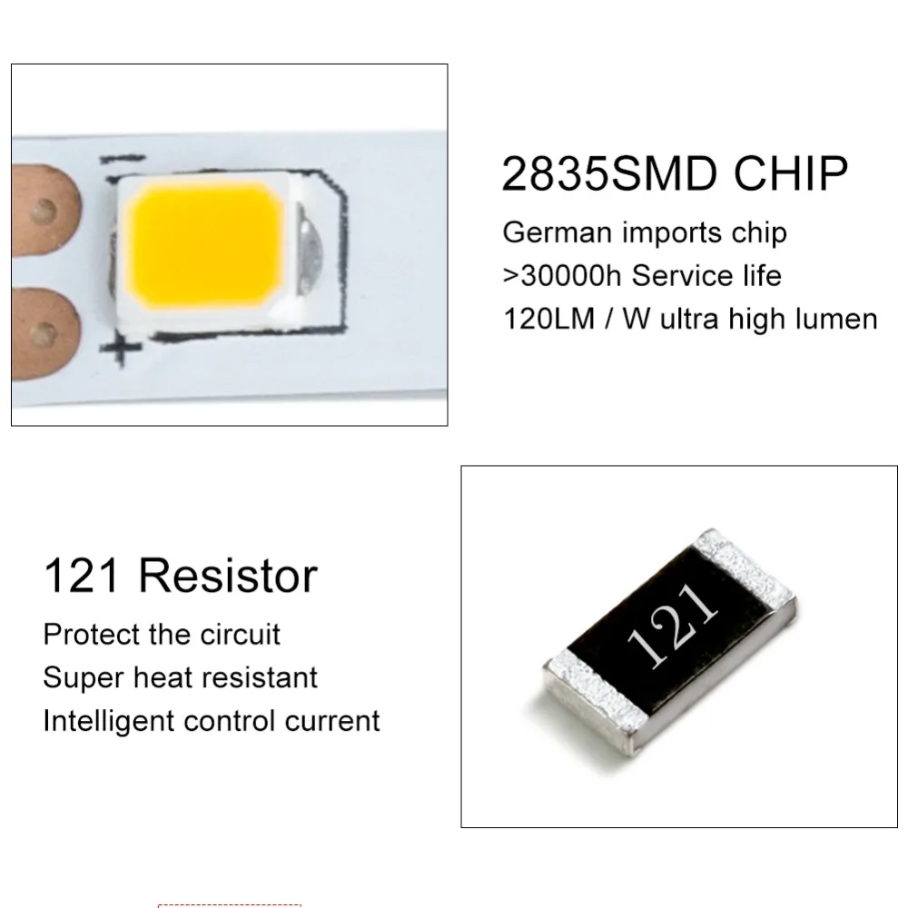 Светодиодная лента 5 мм 2835 12 В постоянного тока 120 светодиодов/м IP67