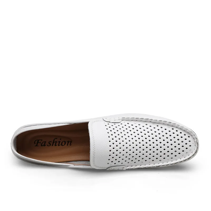 QFFAZ Men Casual Shoes Fashion Men Shoes Leather Men Loafers Moccasins Slip On Men's Flats Loafers Male Shoes