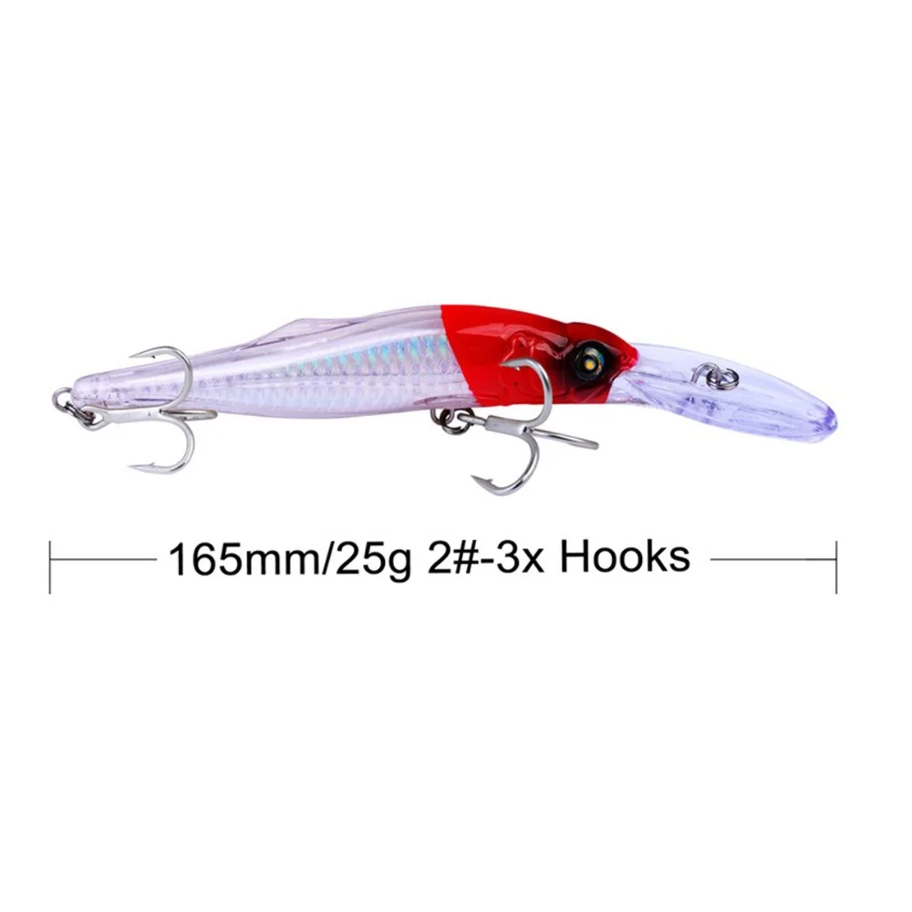 Рыболовные приманки для моря Trolling Wobbler Minnow 16 5 см 25 г 1 2 3 6 м шт Большой пластик баса