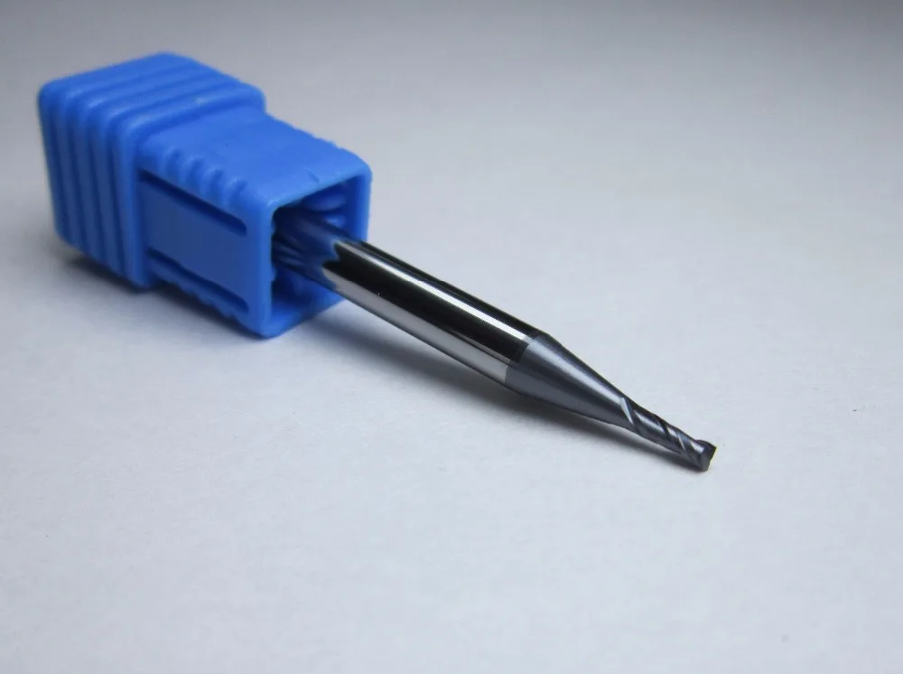 

1.5mm 1.5*4*50 HRC45 flat 2 flutes Tungsten Carbide End Mills milling cutter TIALN CNC machine endmill cutting for steel 45HRC