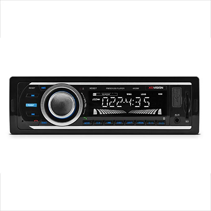12V 24V один Din стерео Ривьер с Bluetooth аудио автомобиля FM радио mp3 плеер USB/SD/AUX