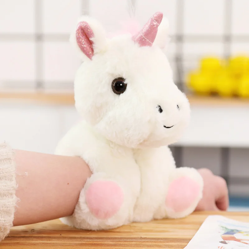 unicorn Милый мультяшный браслет с животными, плюшевая игрушка, кукла панда, единорог, Шиба-ину, обезьяна, енот, свинья, медведь, кукла, детские праздничные подарки - Цвет: unicorn