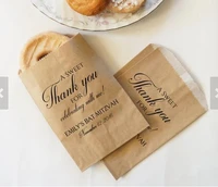 custom personalized bridal baby shower white paper pop bakery cookie desserts gifts favors bags holder pouch chocolate table