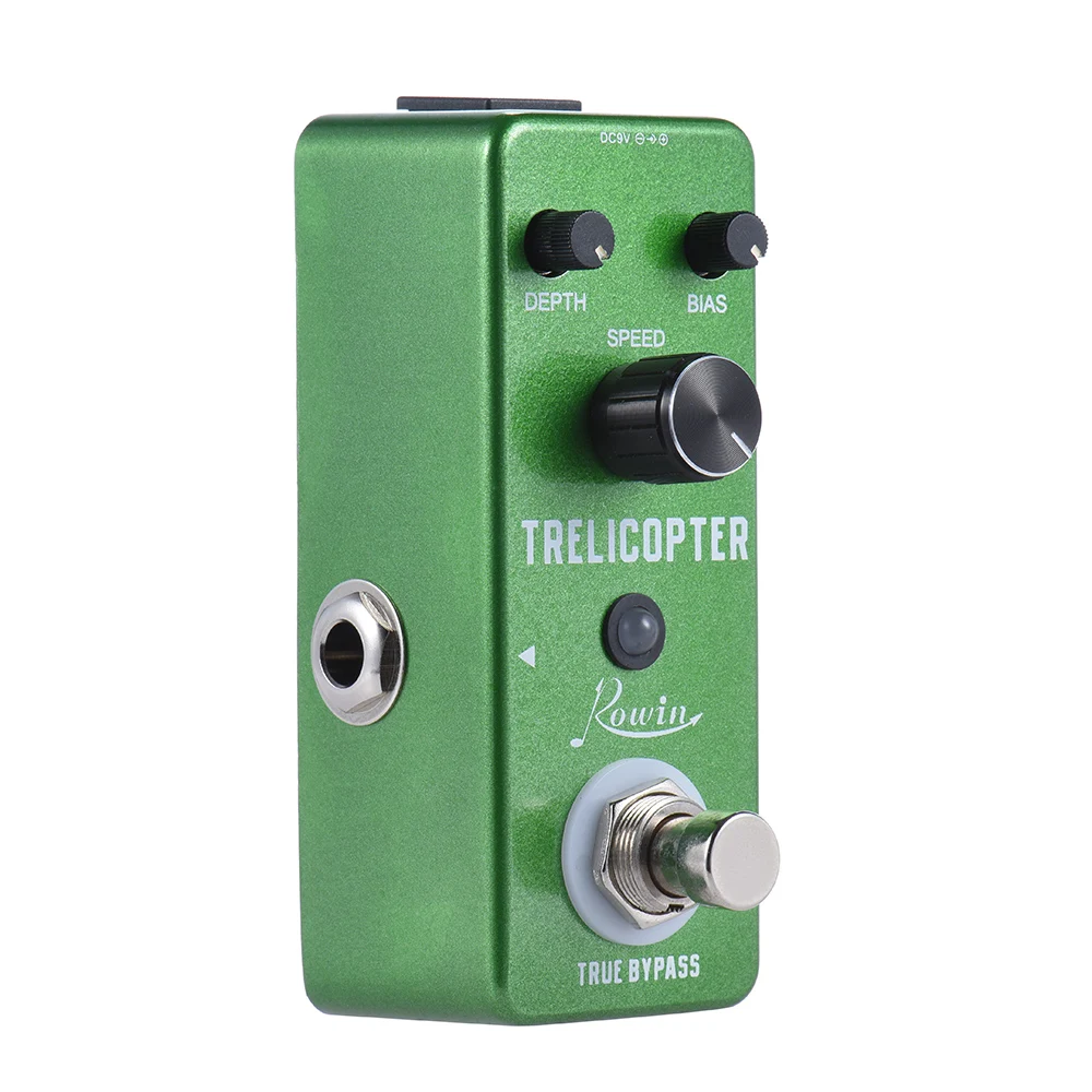 Мини педаль для гитарных эффектов Tremolo корпус из алюминиевого сплава музыкальных