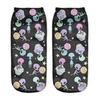 Конфеты инопланетянин носки с 3D принтом лодыжки мультфильм повседневные пушистые женские хлопковые кавайные носки