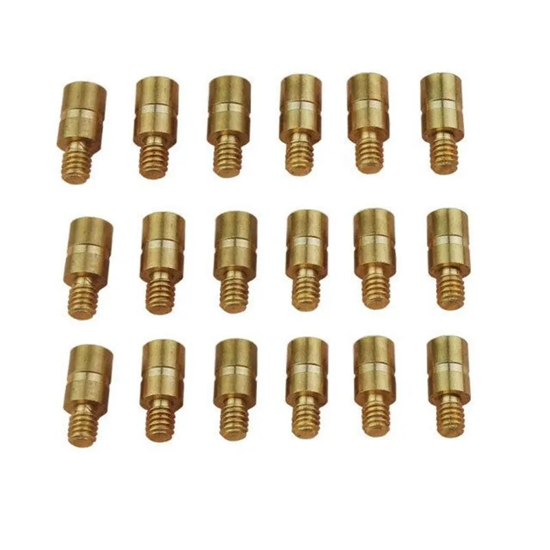 10PK 25 зерна стрелка дополнительный вес Медь Боб со Алюминиевый держатель для