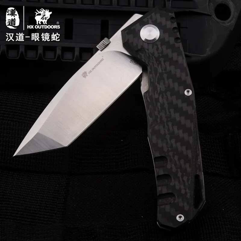 Высокое качество подшипника TC4 Титановая Ручка VG10 лезвие нож охотничий кемпинг