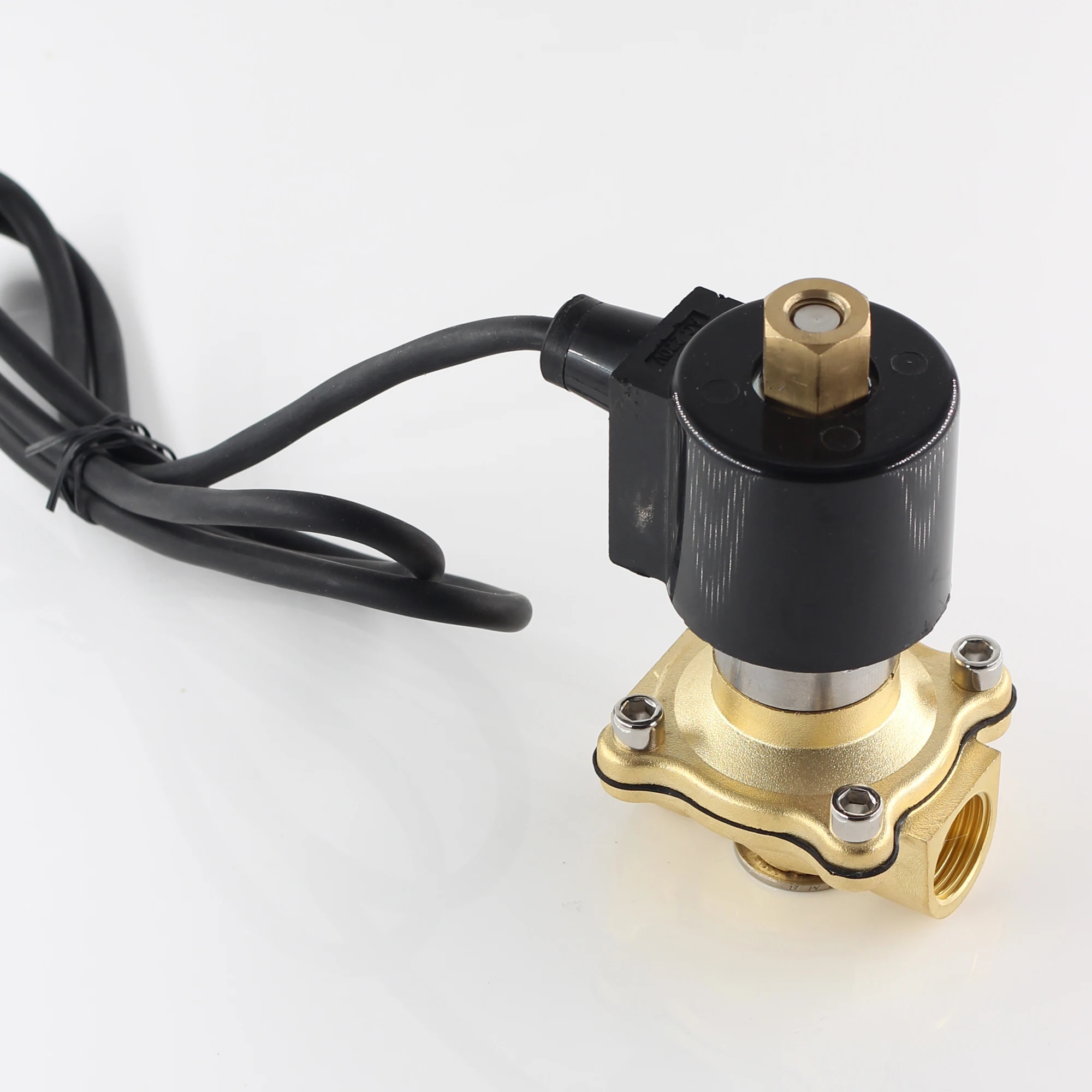 AC 110V 220V DC 24V 12V водонепроницаемый и влагостойкий нормально открытый Соленоидный