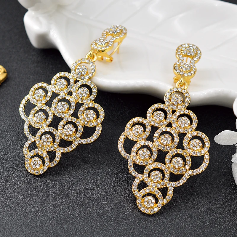 Классические ювелирные изделия Sunny Jewelry большие серьги для женщин длинные