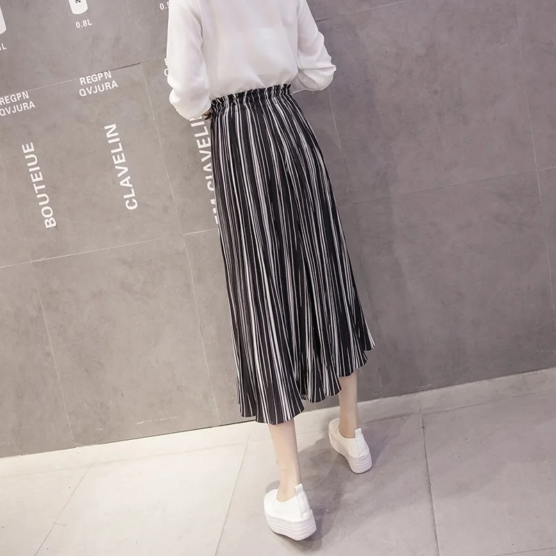 Брюки женские шифоновые с широкими штанинами модные брендовые Свободные