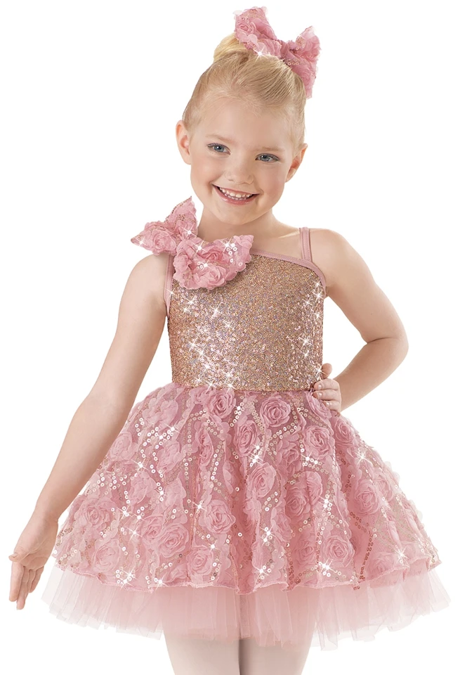 

2018 princess dress girls foreign ballet sequins embroidery stage dress