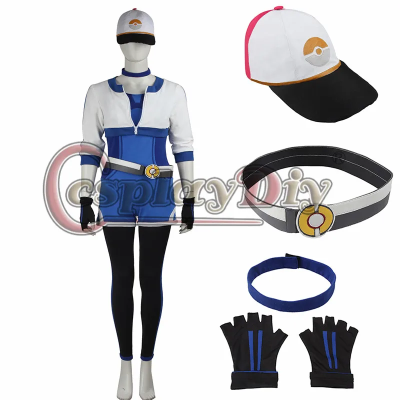 

Cosplaydiy Team Cosplay Costume Trainer Uniform Team Valor Instinct Mystic Outfit With Hat Blue Version Custom Made