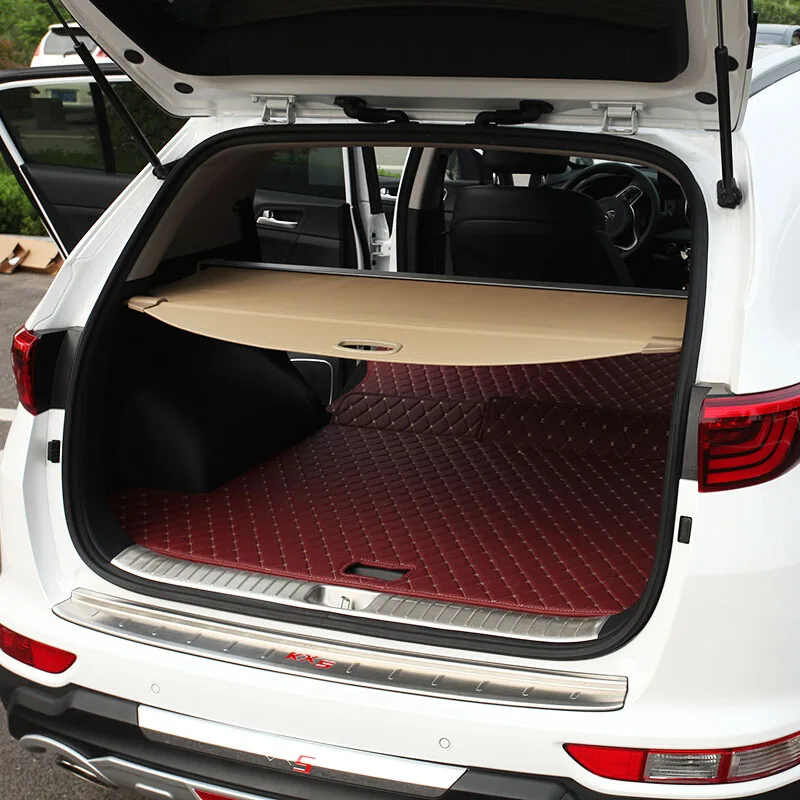

Tonneau cover Car Rear Trunk Security Shield Shade black Beige color cargo cover for Haval H7 L 2018