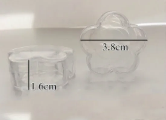 5G 10G Clear Cosmetics Jar Flower Shape Empty Eyeshadow Case Powder Blusher Container Lip Rouge Box Nail Art Storage Plastic | Красота и
