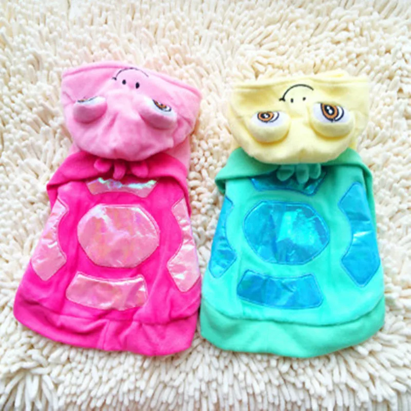 Животные черепаха собаки пальто коралловый бархат зимняя одежда для собак