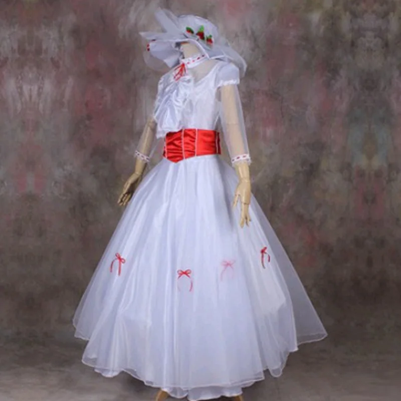 Mary Poppins/вечерние костюмы для сцены Платье няни Одежда костюмированной вечеринки