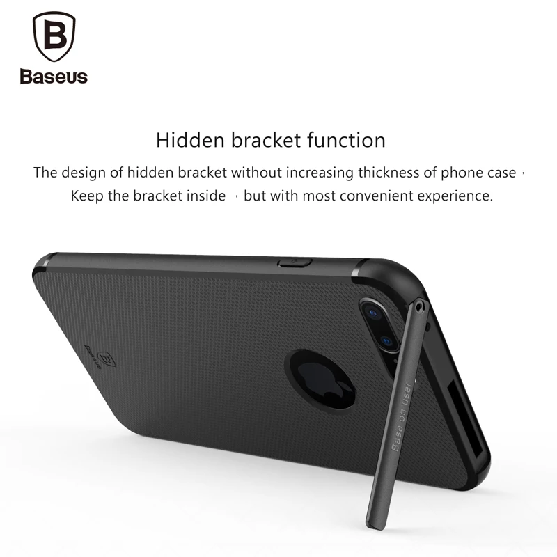 Baseus Для Apple iPhone 7 Case Телефон Покрытия плюс Мода Отшельник Кронштейн Kickstand
