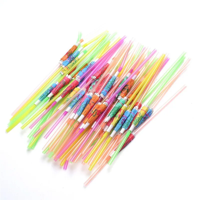 30PCS Umbrella Cocktail Drinking Disposable Straws Birthday Wedding Favors Restaurant Catering Pub Bar Club Kids Party Supplies | Дом и сад