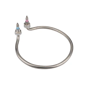 Катушечный нагревательный элемент, 2 кВт, 220 В, ведро для кипяченой воды, Шестигранная головка, круглая форма, тепловые трубы для электрического отопительного котла