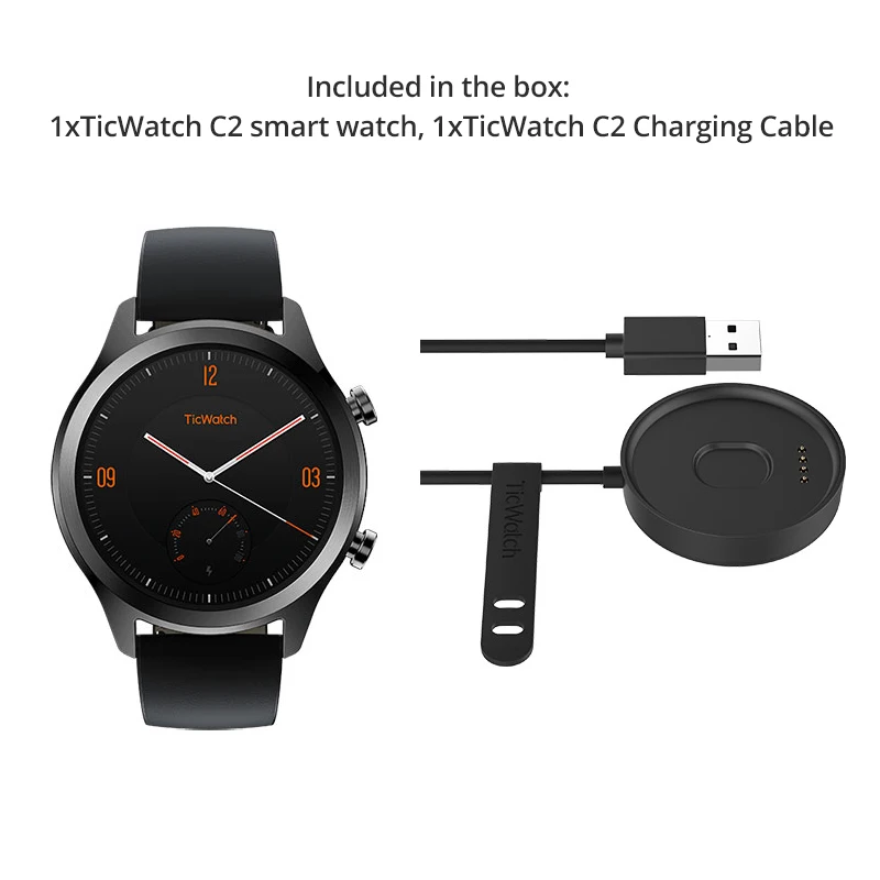 Смарт часы оригинал Ticwatch C2 носить ОС Google NFC платежи Bluetooth V4.1 Встроенный gps 400 мАч
