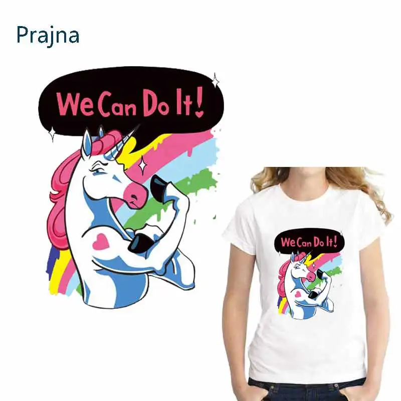 Prajna аппликация патч Лошадь Единорог для одежды утюжок на патчи DIY Детская