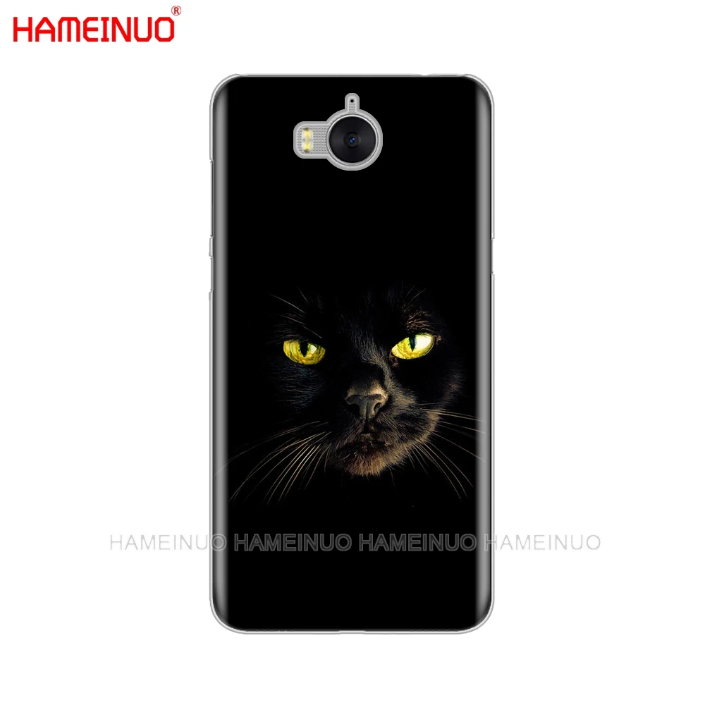 HAMEINUO чехол для сотового телефона с черным кошачьим глазом huawei honor 3C 4X 4C 5C 5X 6 7 Y3 Y6 Y5 2