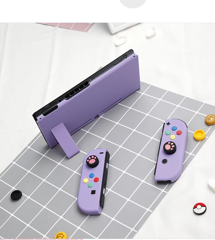 1 пара, новинка, для nintendo Switch, пользовательские Джойстики, белые джойстики Joy Con, NS Switch Joy Con L+ R, джойстик с цветными кнопками ABXY