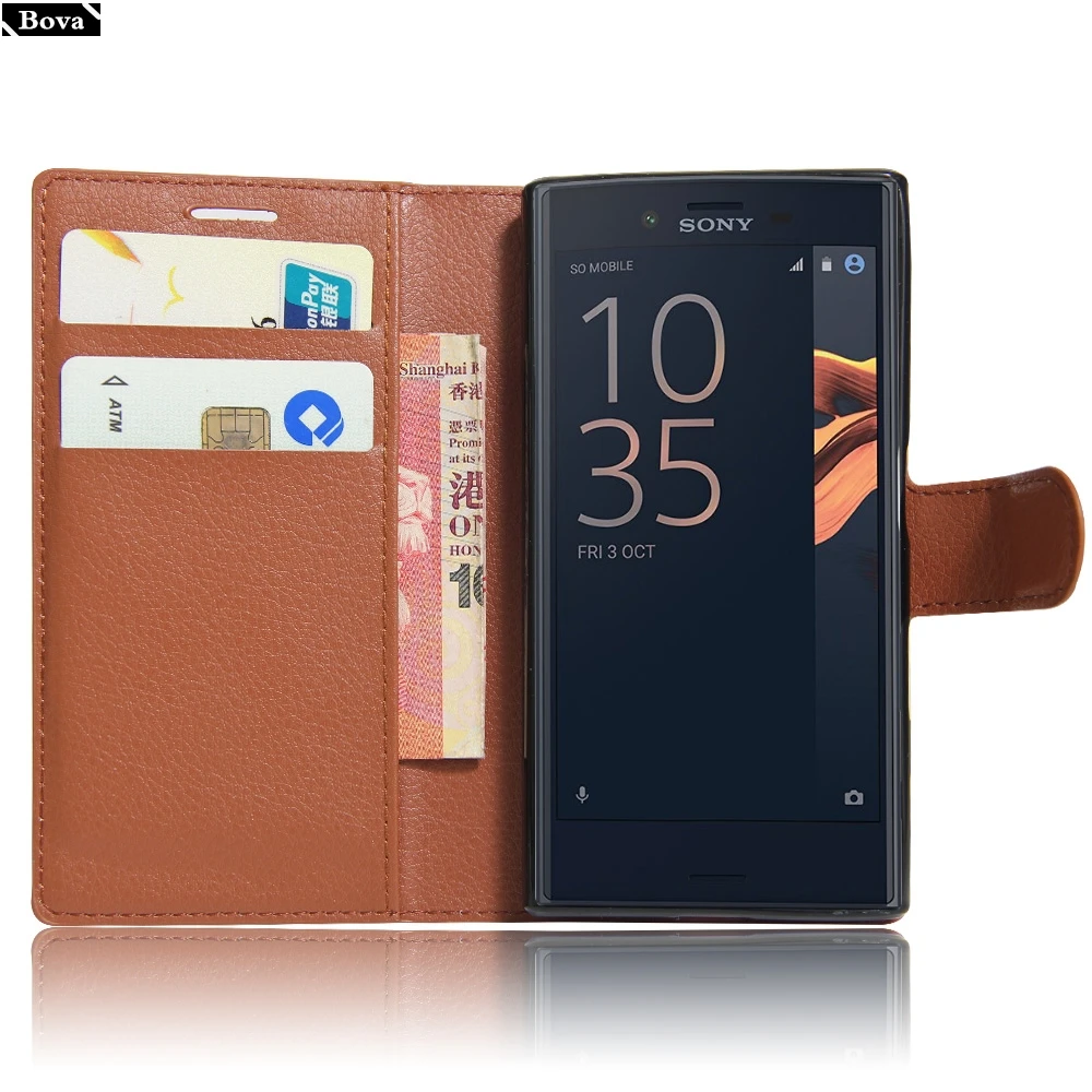 Чехол из искусственной кожи для Sony Xperia X Compact чехол бумажник держатель карт
