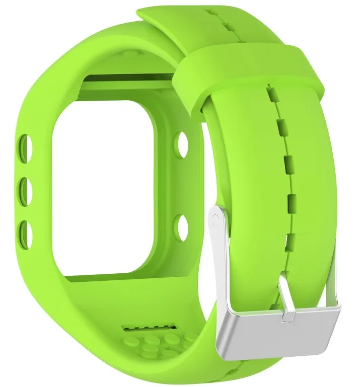 1pc. Ремешок для умных часов из мягкого силикона с металлической пряжкой Polar A300.