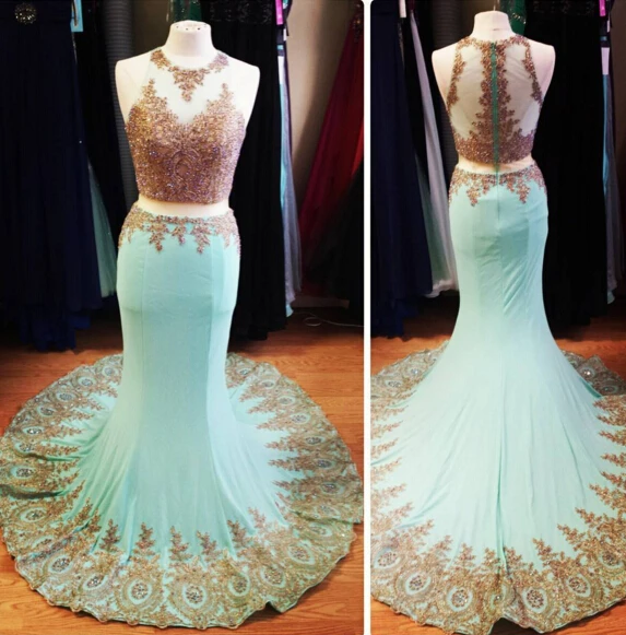 Женское длинное вечернее платье шифоновое до пола без рукавов с круглым вырезом и аппликацией для