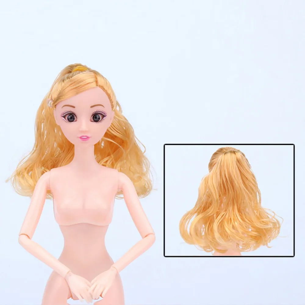Кукла с головой, 12 шарниров, движущиеся голые тела, DIY игрушки, аксессуары, подарок для девочки, обучающая игрушка, детские игрушки и игры, дети 37