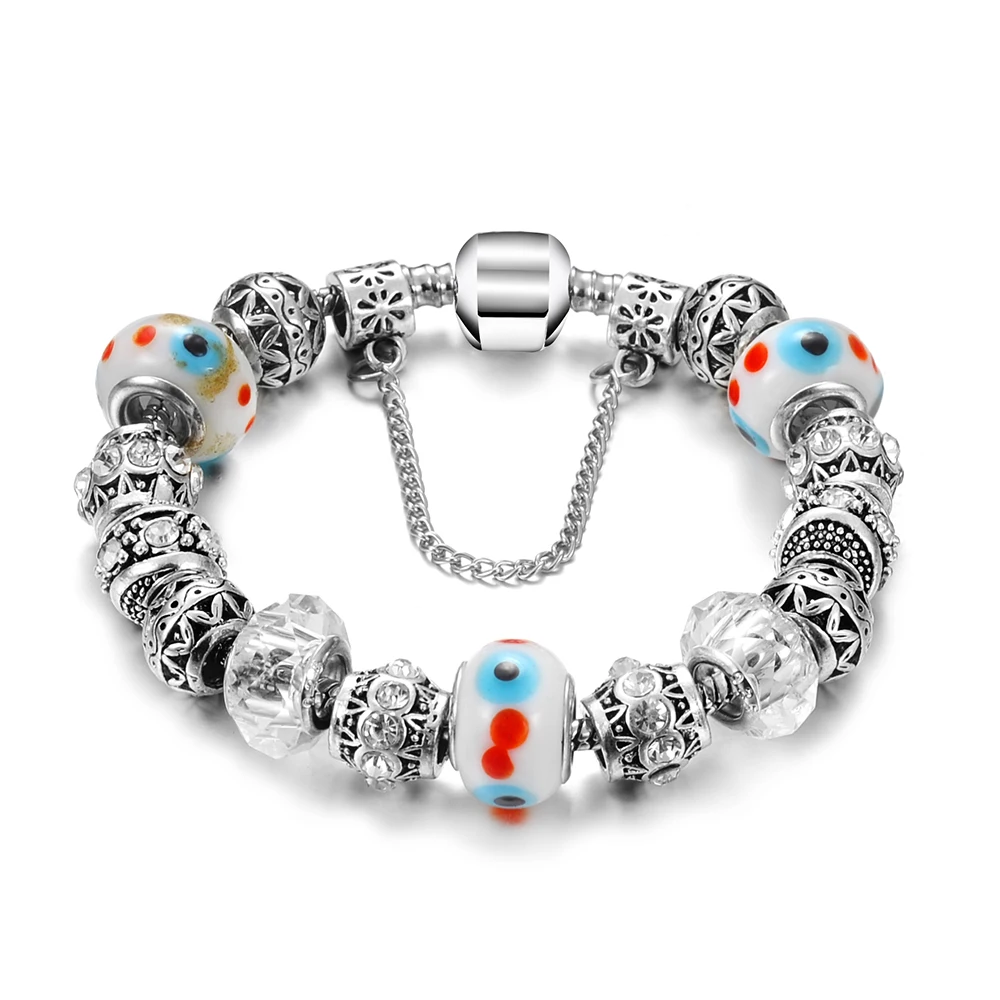 Посеребренные бусины шармы в европейском стиле|bracelet bracelet|charm beads braceletbead charm bracelet |