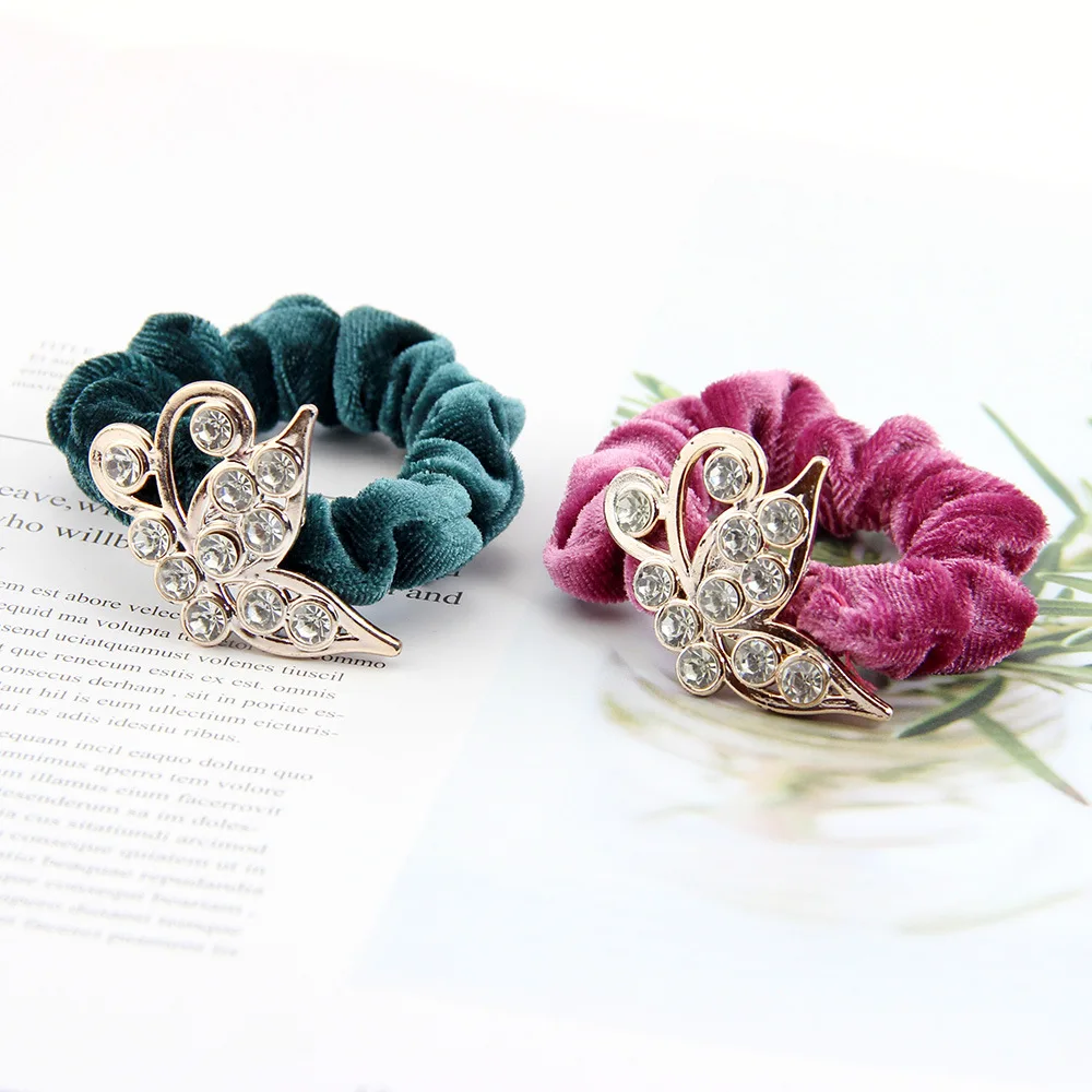 Корейский Modis женщин обувь для девочек резинки волос галстук Резинки стразы