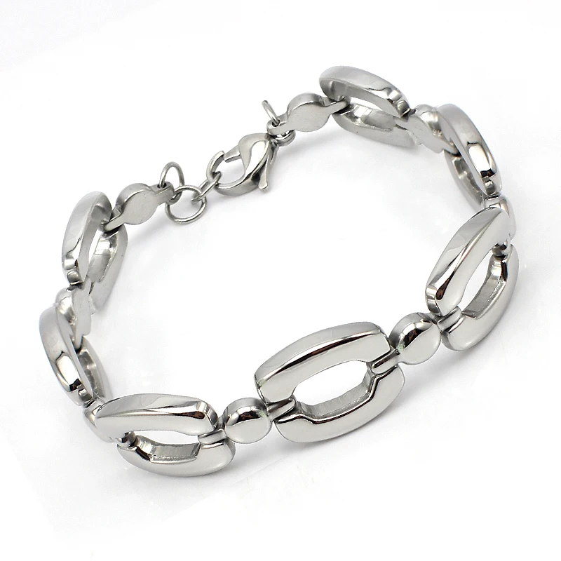 Женский браслет цепочка серебряного цвета из нержавеющей стали|silver stainless steel