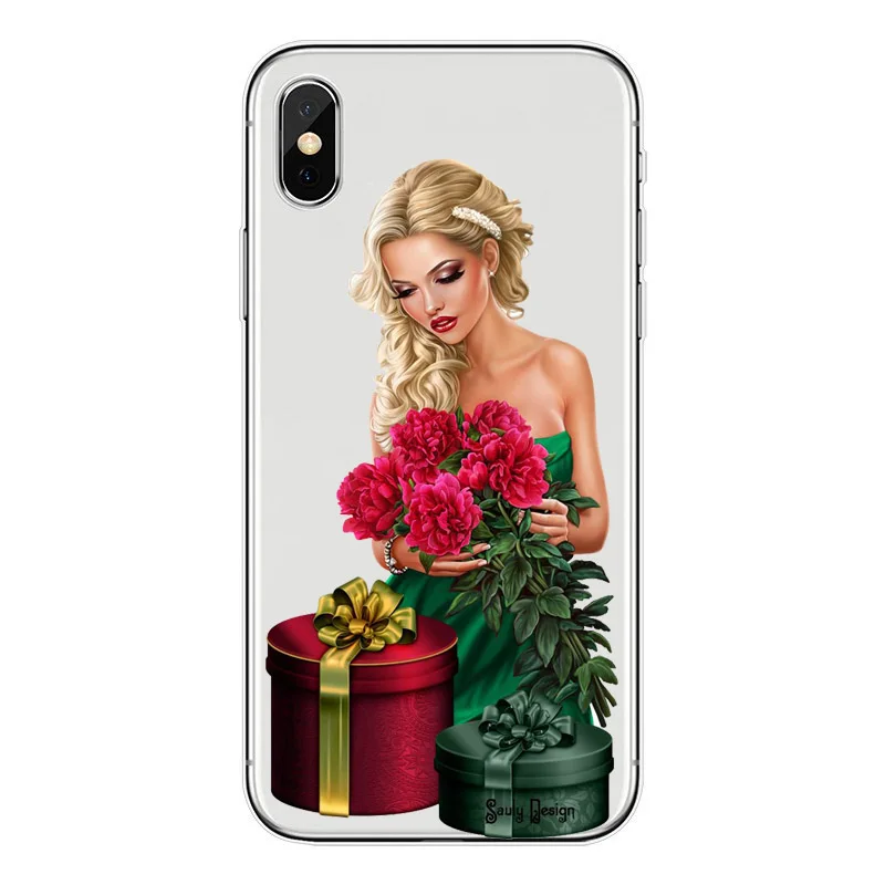 Модный женский Мягкий ТПУ чехол с цветами для iPhone X XSMAX 8 7 6 6s Plus 5 5S SE