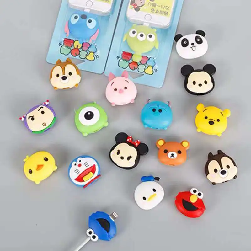 Wholesale Cartoon Protector Cable Cord Saver Cover For iPhone 8 Plus 4 4S 5 5S 6 6S 7 X Xs Max XR Funda case |