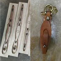 diy leather craft key ring belt die cutting knife mould hand punch tool template