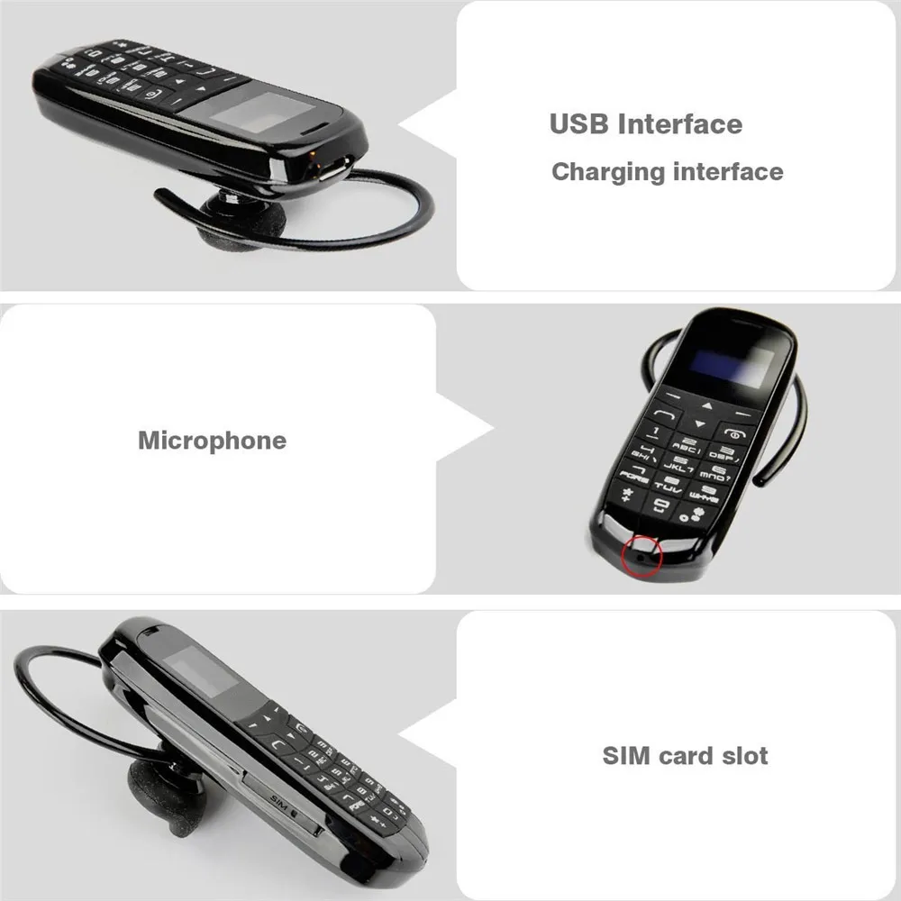 Новый маленький мини-телефон без камеры bluetooth наушники кнопочный телефон дешевые