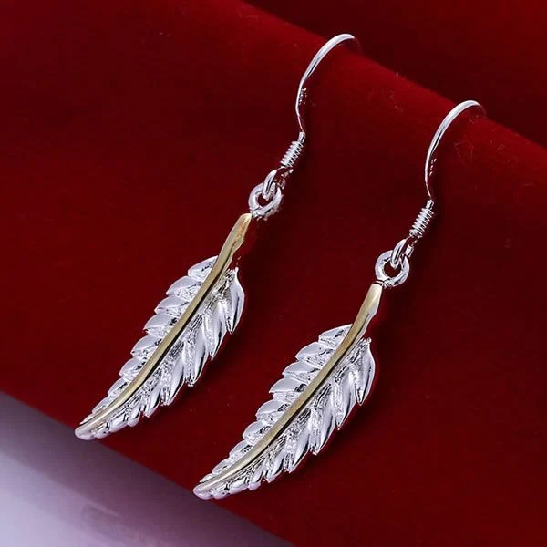 Серьги с перьями SMTE038 бесплатная доставка|earring magnet|earrings indiaearrings crown |