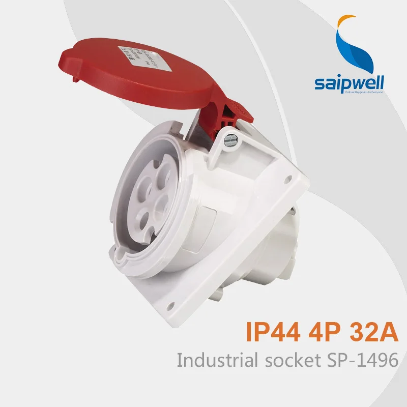 Saipwell Горячая продажа IP44 Водонепроницаемая электрическая розетка 32 АМП