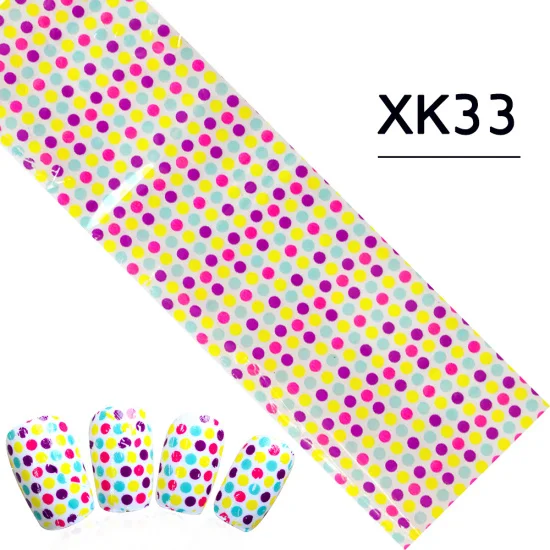 XK33 Новинка 100x4 см золотая полоса разные дизайны наклейки для нейл-арта переводная полировка фольгой Декор слайдер аксессуары для нейл-арта STZXK01-60 - Цвет: XK33