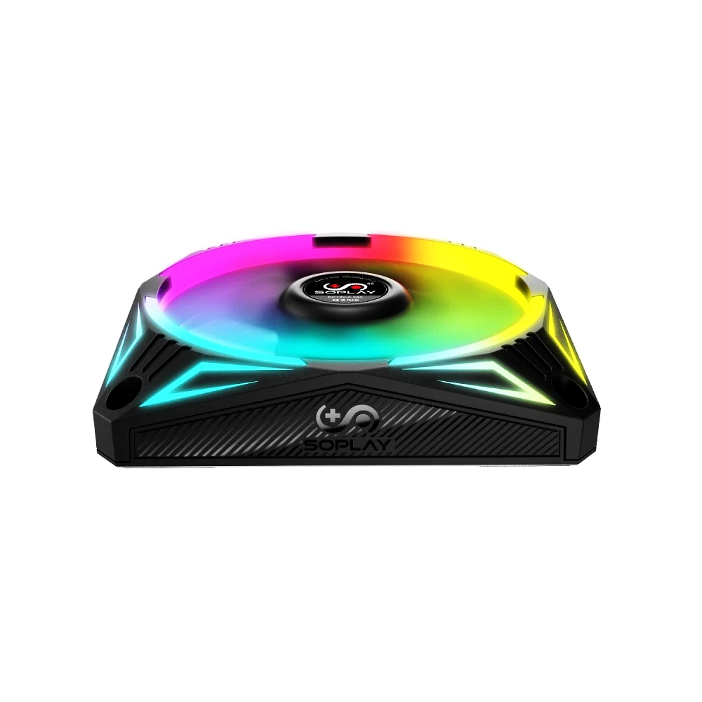 SOPLAY RGB радиатор PC чехол Вентилятор Кулер 120 мм вентилятор вперед/назад Воздушный поток с 4PIN интерфейс гидравлический подшипник для ПК