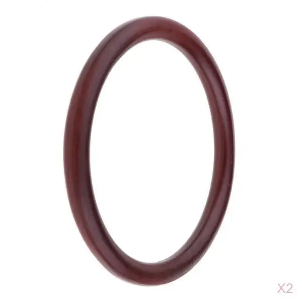 2 шт деревянные круглые ручки Замена для сумки ручной работы рамка Кошелек Ручка