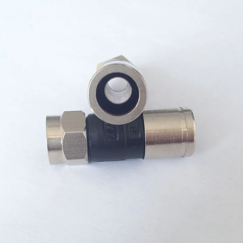 50 шт. F компрессионный экран Quad RG6 Соединительный адаптер коаксиальный спутниковый ТВ кабель